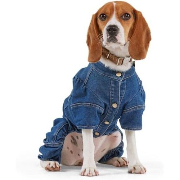 Other - Reddy XS Stylish Denim Dog Jumpsuit - BENEFITS SENIOR RESCUE